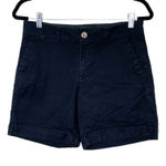 Old Navy  Woman's Sz 4 Black Mid Rise 'The Everyday Short' 6"‎ Inseam Chino Photo 0