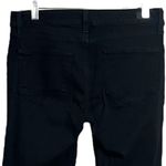 Paige  Verdugo Ultra Skinny Jeans Solid Black Skinny Leg Ankle Length‎ Mid Rise Photo 3