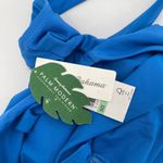 Tommy Bahama Swimsuit Size 8 Palm Modern Square Neck One Piece Blue Swim NWT Photo 6