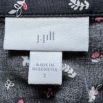 J. Jill Full Leg Short‎ Sleeve Women’s Jumpsuit Black Floral Size Small Photo 5