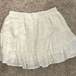 Le lis white eyelet skirt Sz L Photo 1