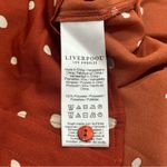 Liverpool NEW  Rust and White Polka Dot Long Sleeve Button Up Blouse Size M Photo 8