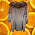 Vintage Brazotta Real Fur Double Breasted Tan and Brown Coat Size L Photo 1