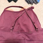 Lululemon Ebb to Street Brak Maroon Sports Bra Size 4 Photo 2