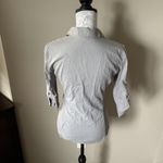 James Perse Standard  Womens 2 Contrast Ribbed Surplus Shirt Top Gray XSmall Photo 3