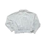 Vintage Madonna Satin Embroidered Space Detail Cream Bomber Jacket Cropped Med Photo 6