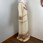 Handmade Peruvian Neutral Woven Tunic Dress BOHO Hippie Photo 5