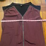 Rock & Republic Burgundy Zip Blouse M Photo 6