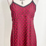 Red Heart Nightgown Sleepwear Valentines Day Soft Romantic Slip Dress Small Photo 0