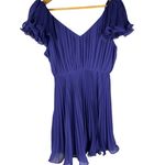 Pearl Georgina Chapman by Marchesa Ruffled Pleated Party Dress Purple Size 10 Photo 7