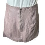 Free People New Modern Femme Mauve Vegan Suede Mini Skirt size 12 Photo 5
