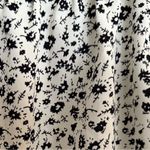 Floral Black and White Women's Tank Top Blouse Size M Photo 1