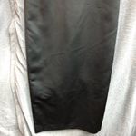 David's Bridal David’s bridal size 2 black satin long pencil skirt gown has V-neck Photo 6