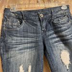 Blue Asphalt Skinny Mid Rise Faded 2000s Vintage Style Jeans Size 7 Blue Photo 5