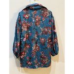 Joyfolie Womans Mia Joy Green‎ Floral Bomber Jacket windbreaker Size XS Photo 2