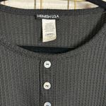 Heimish USA Black Waffle Weave Top | NWT | Size Small | Textured & Soft Photo 1