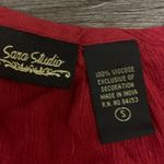 Boohoo Sara Studio Red 3/4 Sleeve Top Photo 5