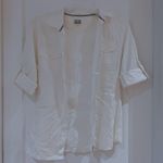 Converse White Button Up Blouse Photo 0