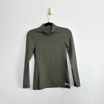 Nobull | Waffle Knit Mock Neck Long Sleeve in Green size XS Photo 2