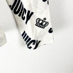 Juicy Couture White Black “Juicy” Crown Graphic Print Long Sleeves Top Medium Photo 6