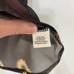 Cloud Dancer Sunflower Print Sheer Mesh Black Top Size M Size M Photo 3