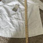 Everlane NWT  Open Tie Back White Tunic Blouse Short Sleeves XXS Casual Photo 6