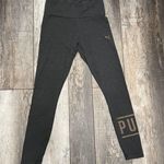 Puma Gray Leggings With Rose Gold “” At Bottom Size Small Photo 1