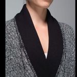 Lululemon Post Practice Cardigan Sweater in Ghost/Black size 4 Photo 3