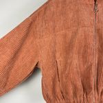 Altar'd State Altar’d State Dusty Pink Women's Corduroy Cropped Hooded Full Zip Jacket Photo 2