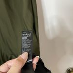 Topshop  Draped Back Satin Slip Dress olive green midi size US 6 Photo 5