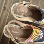 Toms  Monica Wedge Slingback Espadrille Multicolor Sandal Women's Size 5 Photo 3