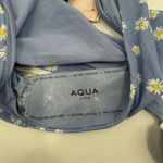 AQUA Bikini Bottoms Size Medium Swim Blue Daisy Ruffle Bloomingdales NWT Beach Photo 9