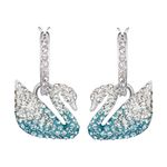 Swavorski NWT SWAROVSKIRhodium Plated Iconic Swan Pierced EarringsItem No. 5512577 Photo 2