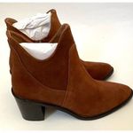 Seychelles  Leather Suede Heeled Ankle Boots Brown Size 9 NEW Photo 0