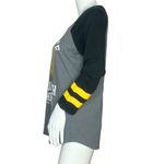 Harry Potter Women’s Hugglepuff Raglan Tee Gray White Quidditch Hogwarts Size M Black Size M Photo 1