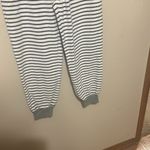 Madewell  Velour Slim‎ Joggers in Navy and white Stripe size Large Photo 4