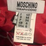 Moschino  Cheap and Chic Red Silk Dress Sz6 Photo 5