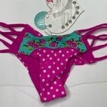 Beach Bunny  Basic Bikini Bottom Skimpy Aqua Rose nwt Photo 5