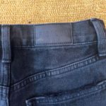 Pistola Black Denim Jean Shorts High Waisted Frayed Size 24 Waist Photo 4