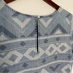 Old Navy  Aztec Geometric Print Chambray Shift Dress Size M Photo 7