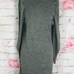 WAYF Lola Puff Sleeve light gray Sweater Dress Photo 6