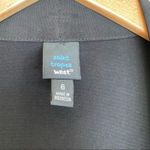 St. Tropez  dress 6 black short sleeve polka dot mesh overlay tiered sheath Y2K Photo 7