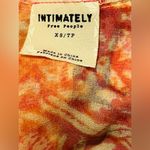 Free People  women's orange Creamsicle voile slip tunic dress damask in size XS Photo 5