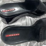 Prada  40 patent leather black platform sandals Photo 6