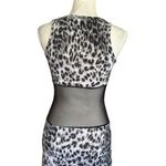 Sexy Leopard Print Maxi Dress With Sheer Waist Panel Photo 2