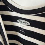 Old Navy  Maternity Striped Midi Tank Dress Black White‎ Sleeveless Large NWT Photo 1