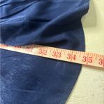 Lulus  So Splendid Navy Blue Satin Long Sleeve Wrap Dress Size Large New Photo 4