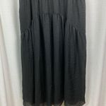 Vince  Black Smocked V Neck Midi Dress Sz.XL NWT Photo 6