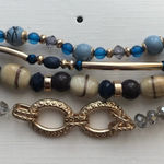 NWT Myra Bag Gold and Blue Multi Photo 0