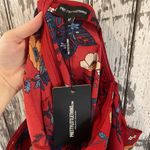 Pretty Little Thing  burgundy Ruffle Layer Bardot Bodycon Dress NWT Photo 7